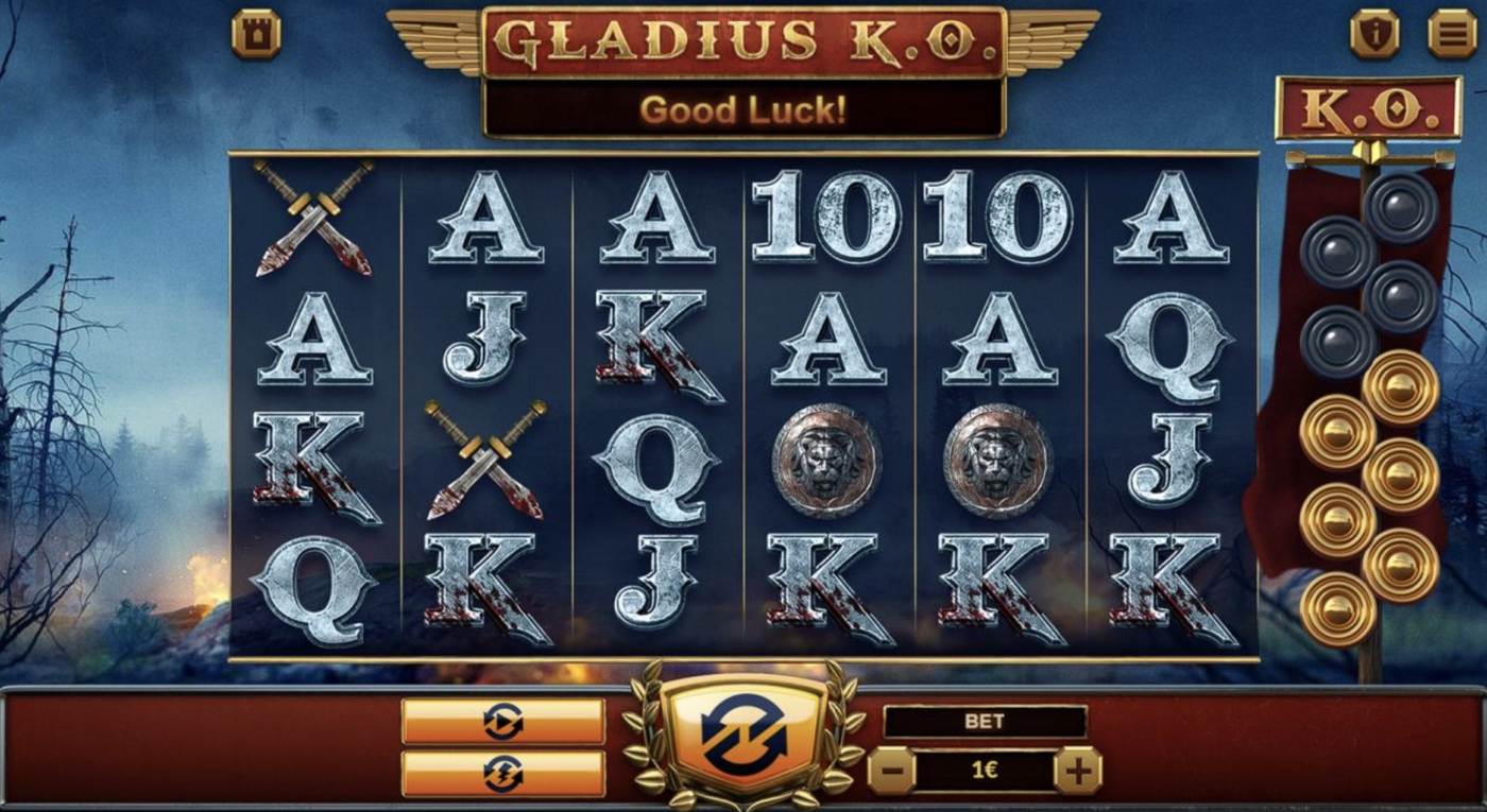 Gladius K.O.: image of main menu