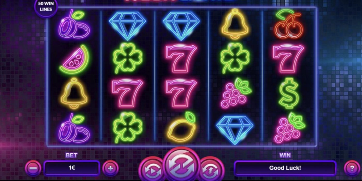 Neon Lights: image of main menu