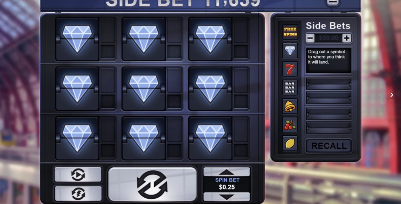 Side Bet 11K: image of main menu