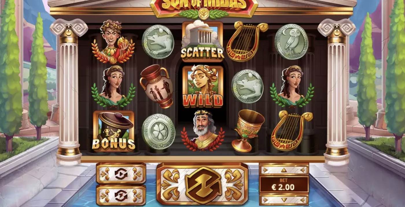 Son of Midas: image of main menu