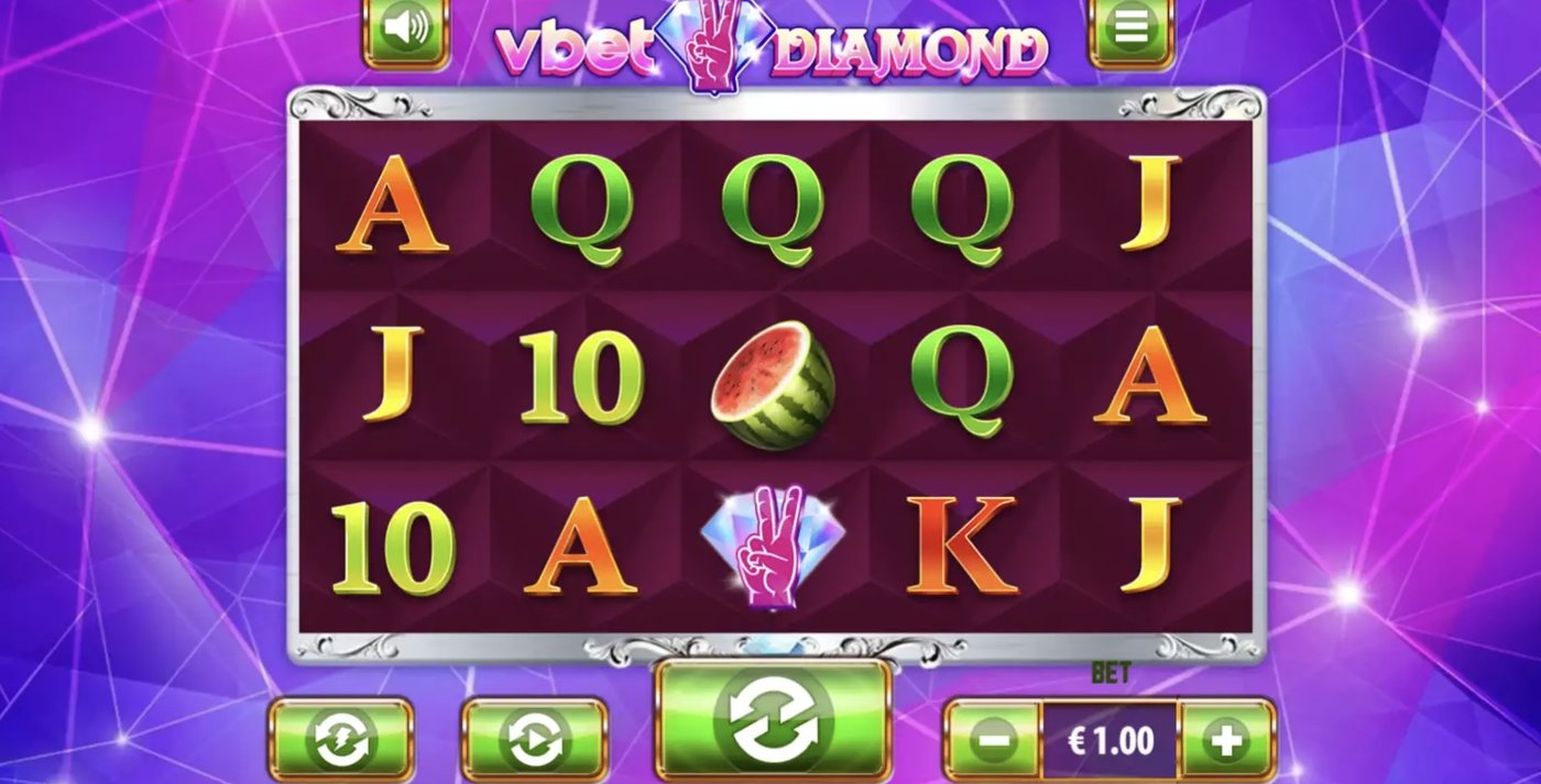 Vbet Diamond: image of main menu