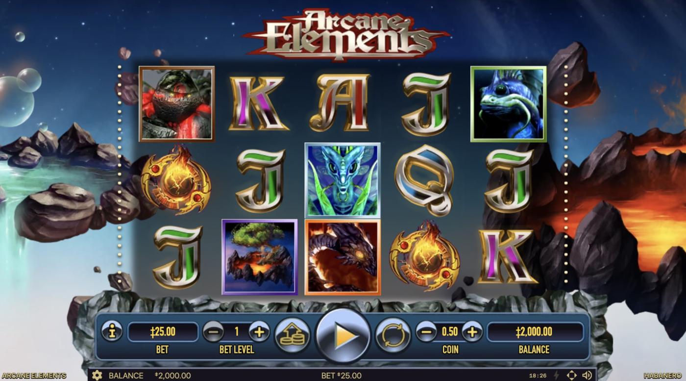 Arcane Elements: image of main menu