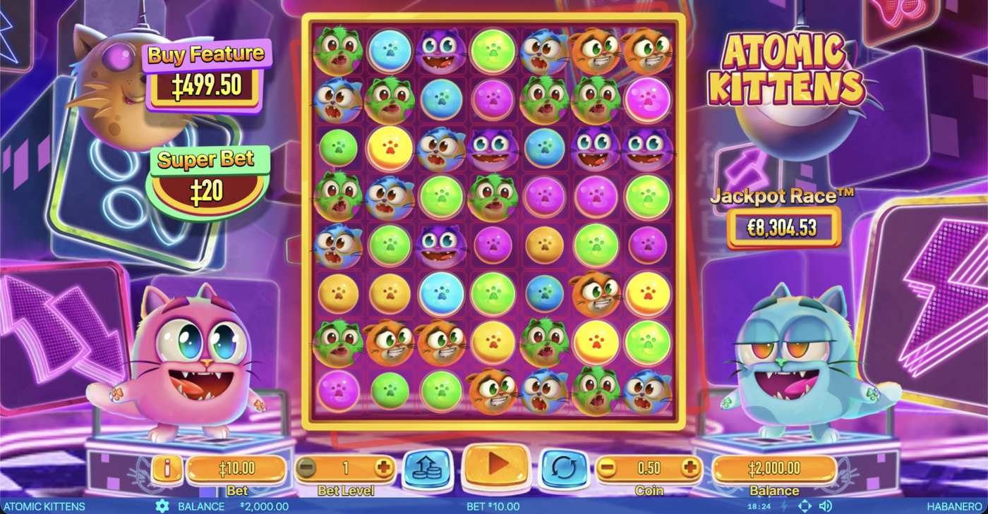 Atomic Kittens: image of main menu