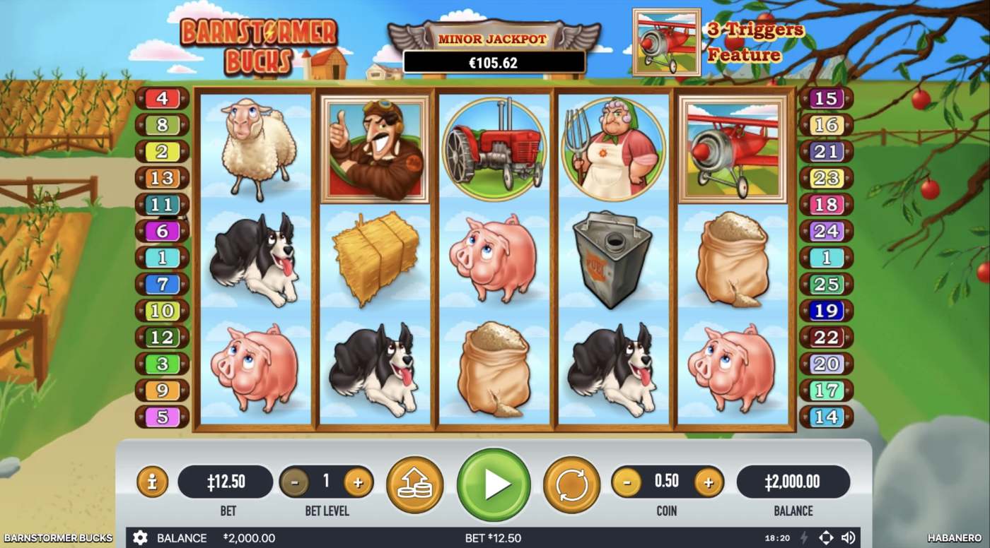Barnstormer Bucks: image of main menu