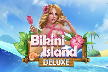 Bikini Island Deluxe Online Slot Logo