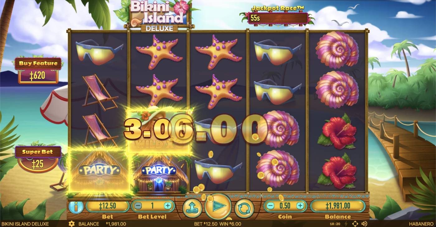 Bikini Island Deluxe: image of winning