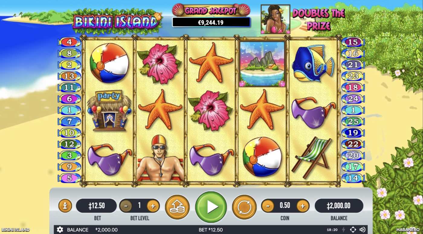 Bikini Island: image of main menu