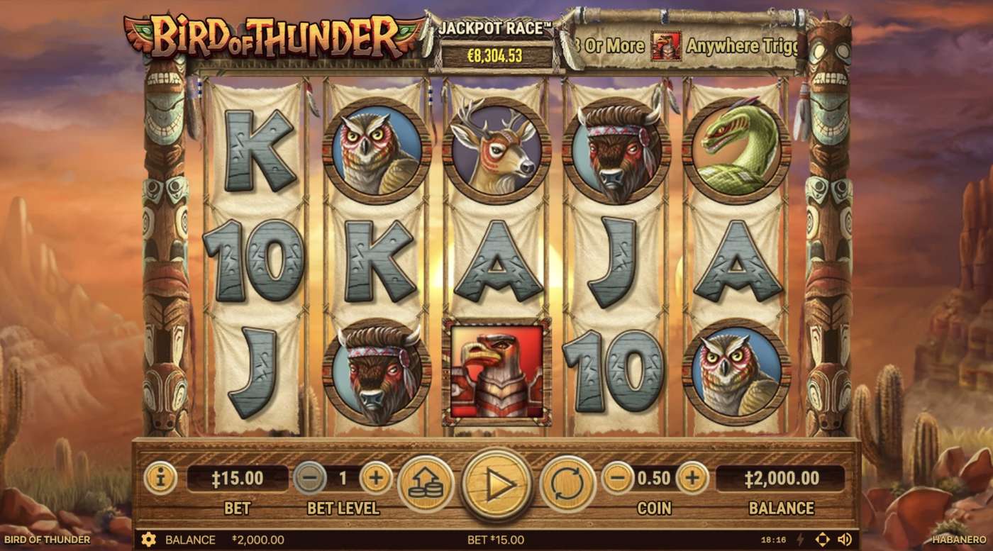 Bird of Thunder: image of main menu