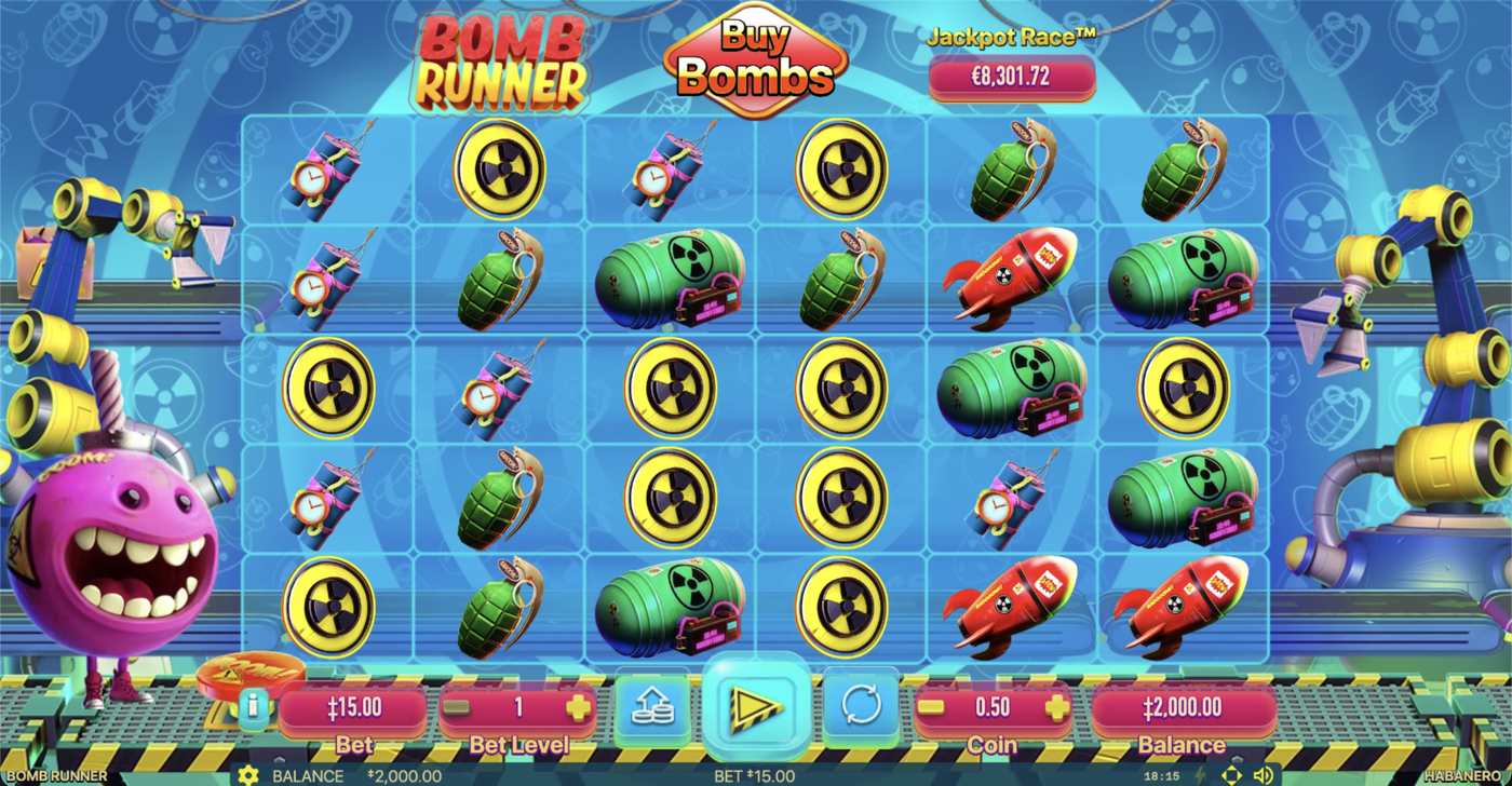 Bomb Runner: image of main menu