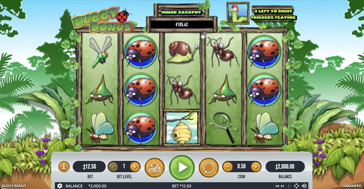 Buggy Bonus: image of main menu