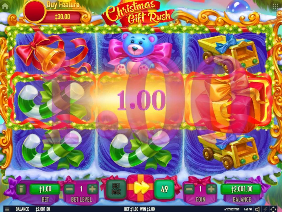 Christmas Gift Rush: image of winning
