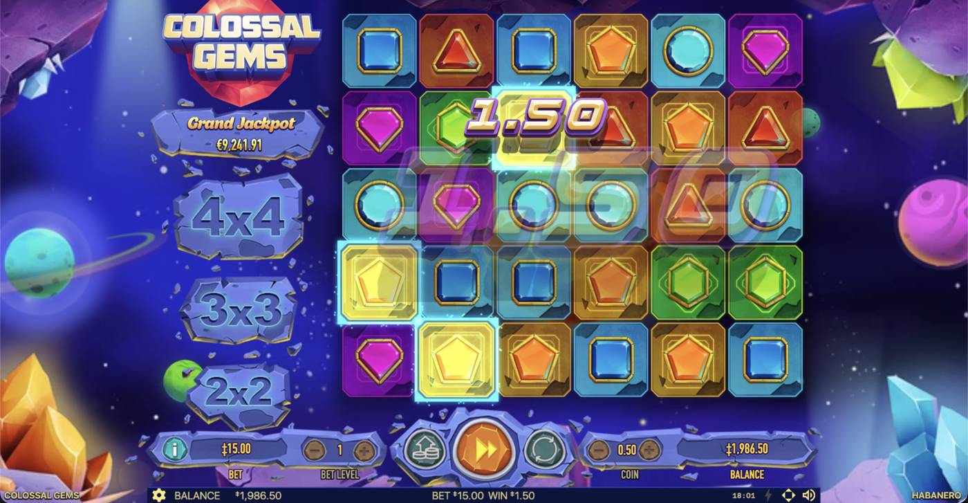 Colossal Gems: image of winning