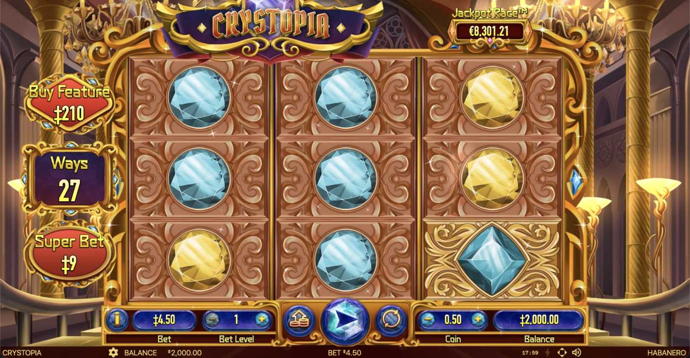 Crystopia: image of main menu