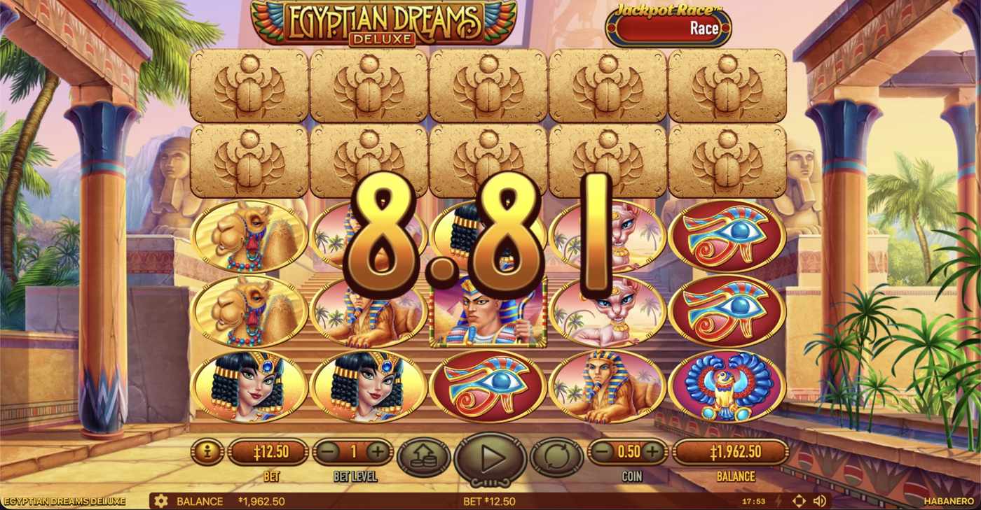 Egyptian Dreams Deluxe: image of winning