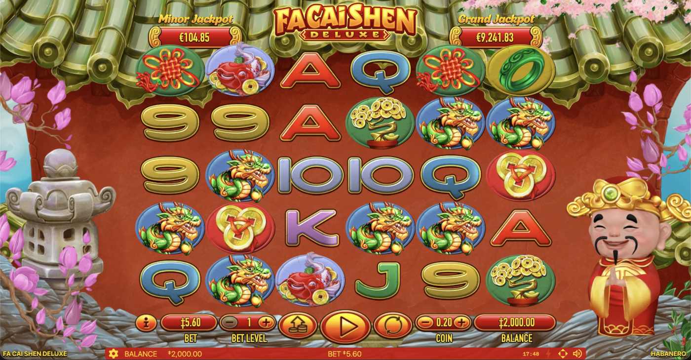 Fa Cai Shen Deluxe: image of main menu