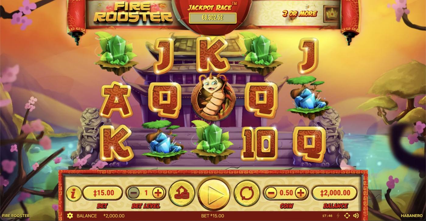 Fire Rooster: image of main menu