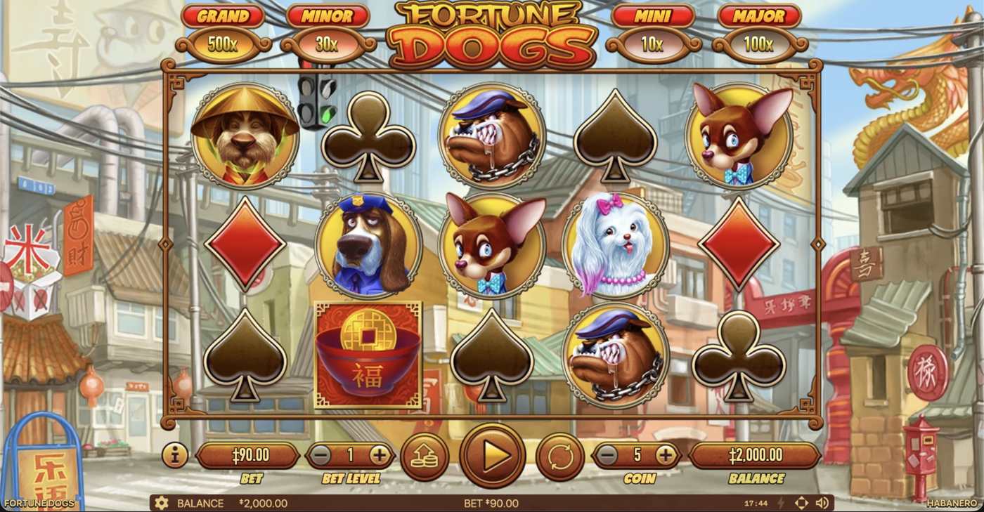 Fortune Dogs: image of main menu