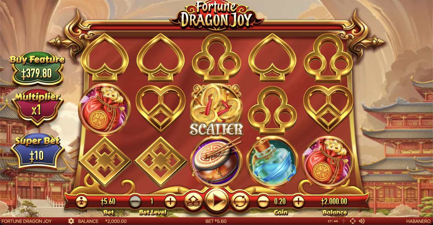 Fortune Dragon Joy: image of main menu