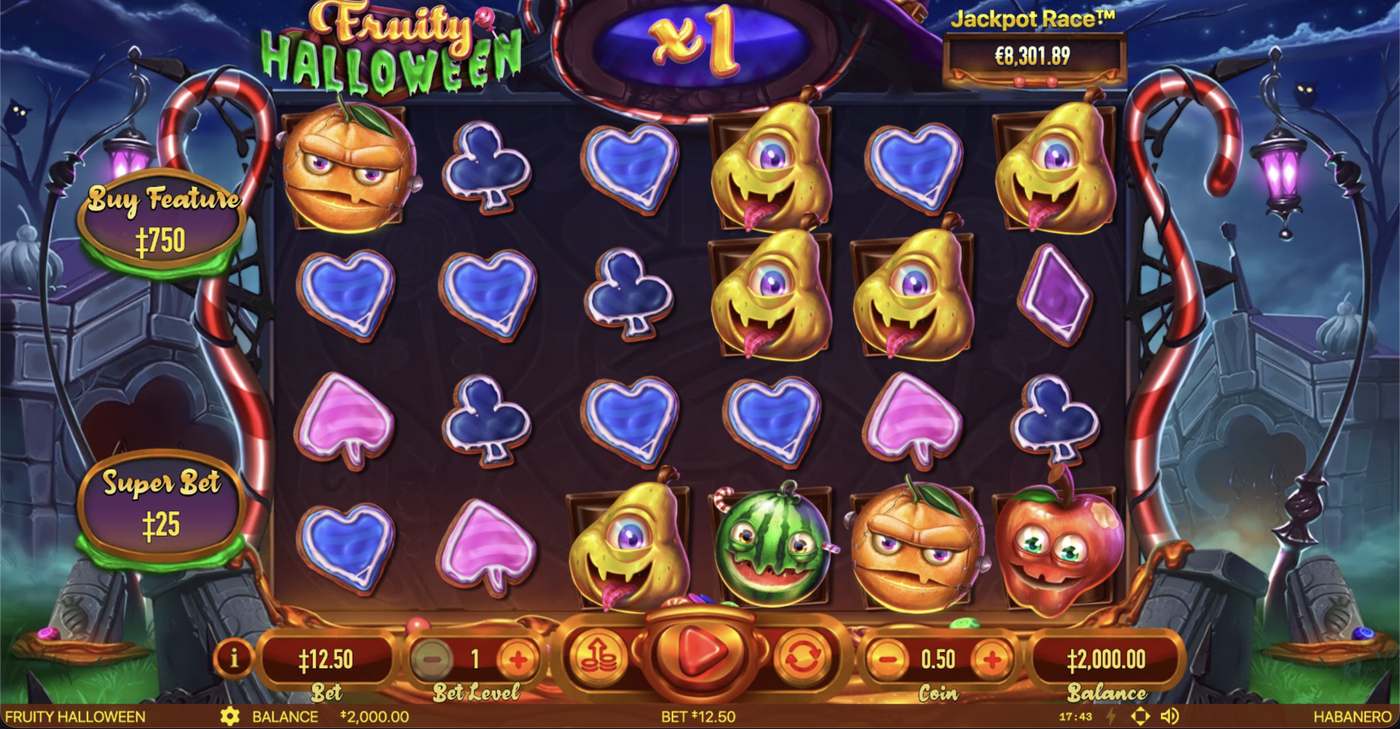 Fruity Halloween: image of main menu