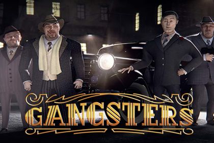 Gangsters Online Slot Logo