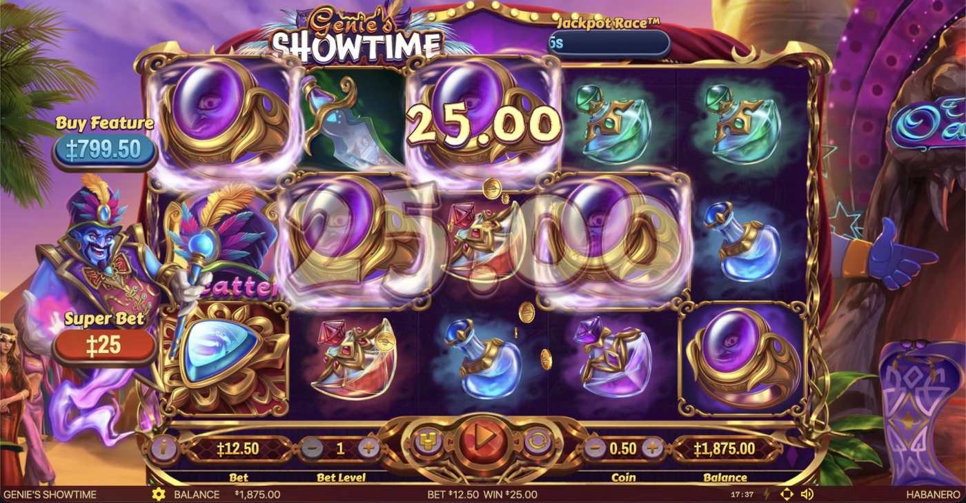 Genie's Showtime: image of winning