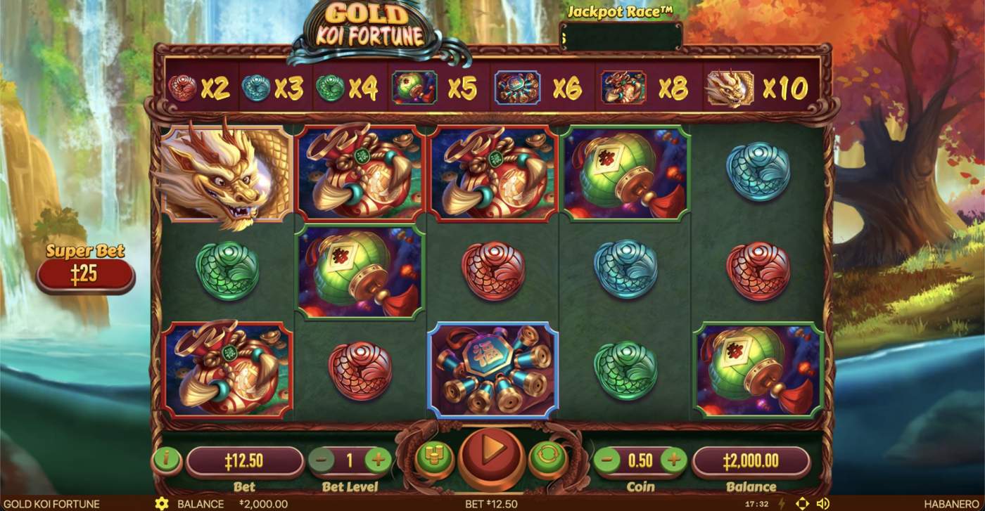Gold Koi Fortune: image of main menu