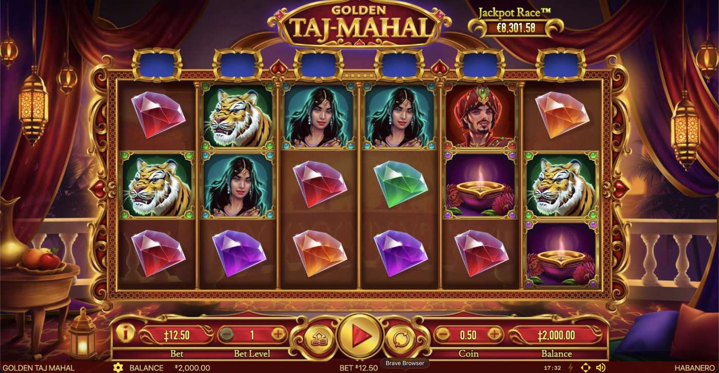 Golden Taj Mahal: image of main menu