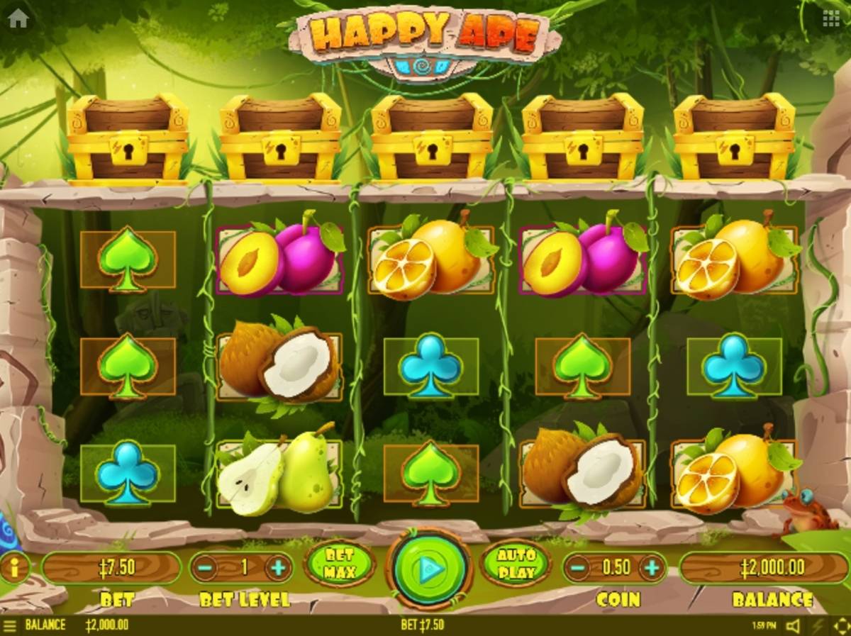 Happy Ape: image of main menu