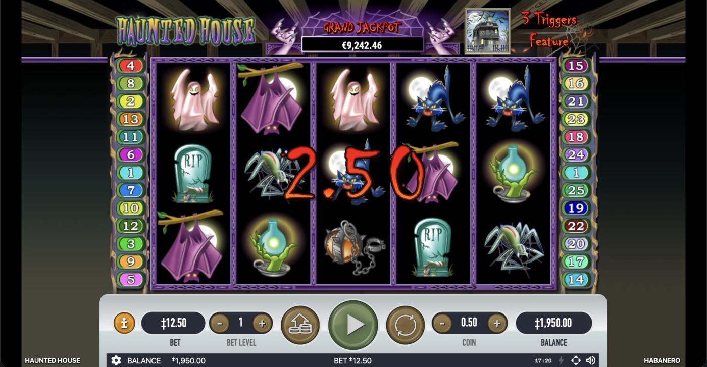 Haunted House (Habanero): image of winning