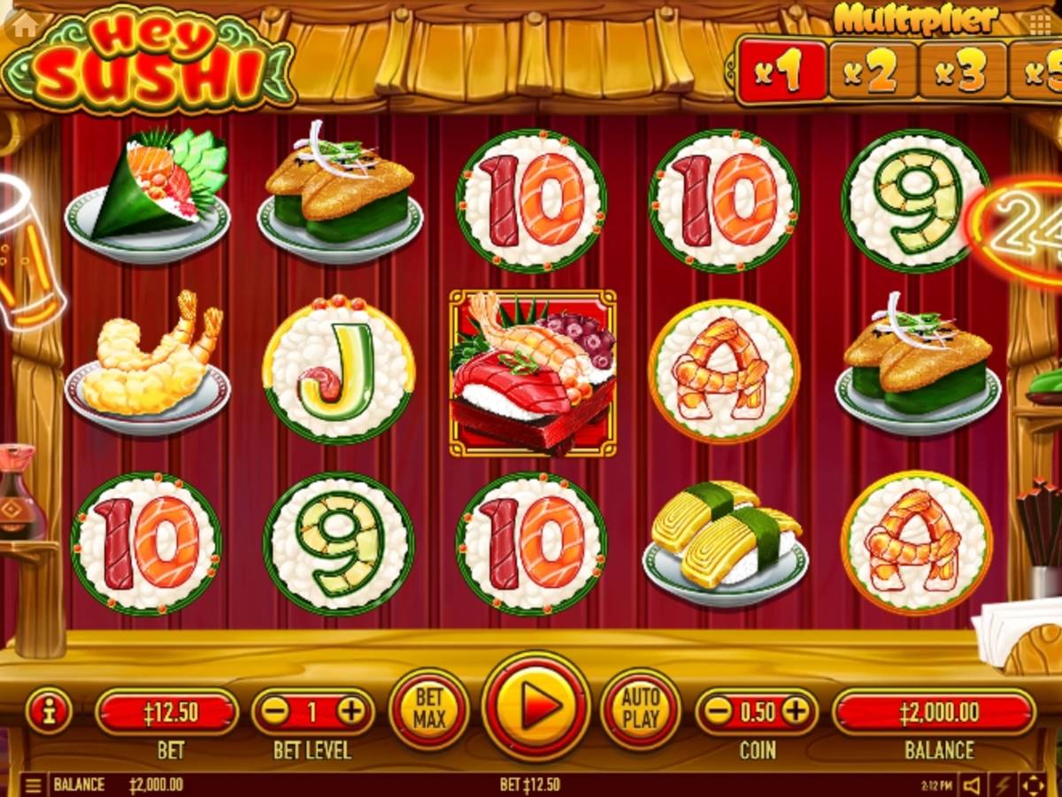 Hey Sushi: image of main menu