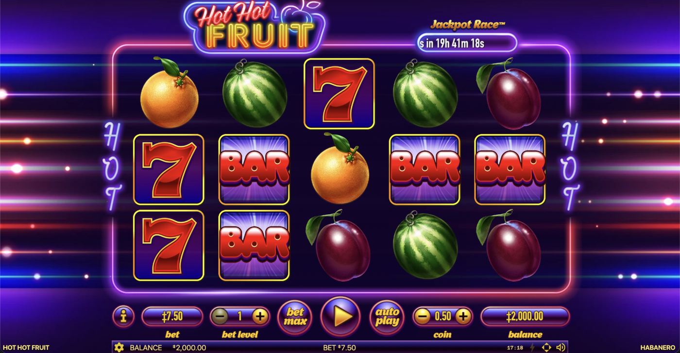 Hot Hot Fruit: image of main menu