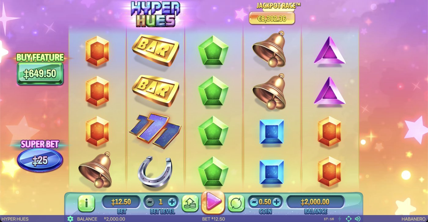 Hyper Hues: image of main menu