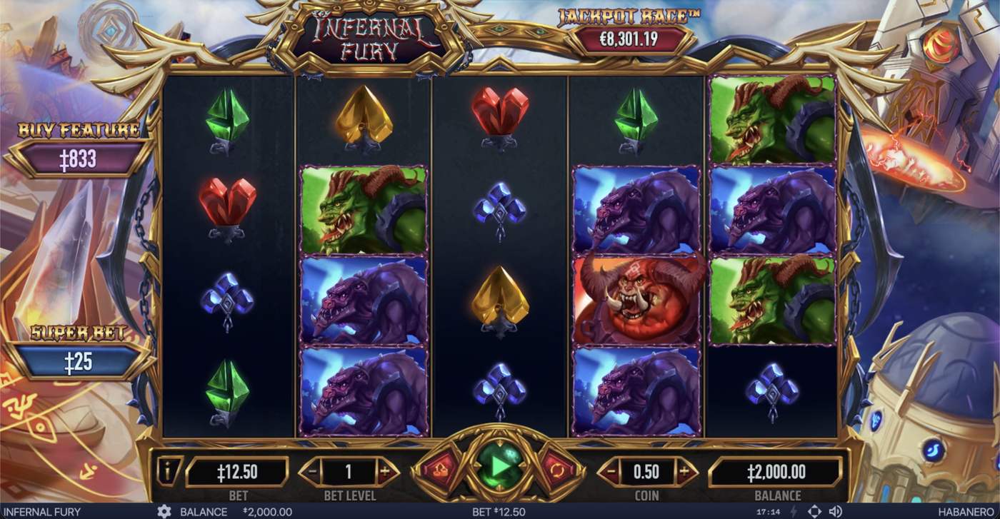 Infernal Fury: image of main menu