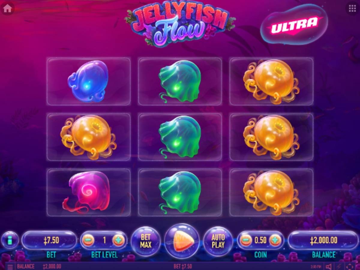 Jellyfish Flow Ultra: image of main menu