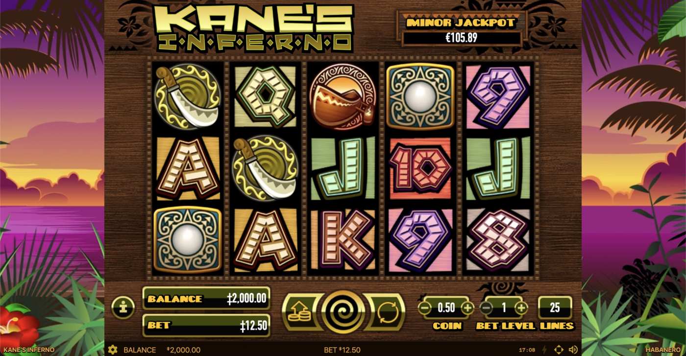 Kane's Inferno: image of main menu