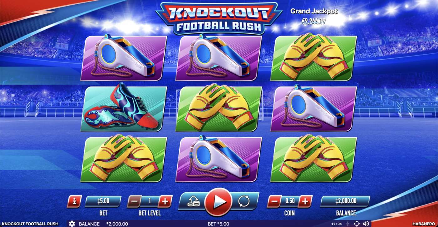 Knockout Football Rush: image of main menu