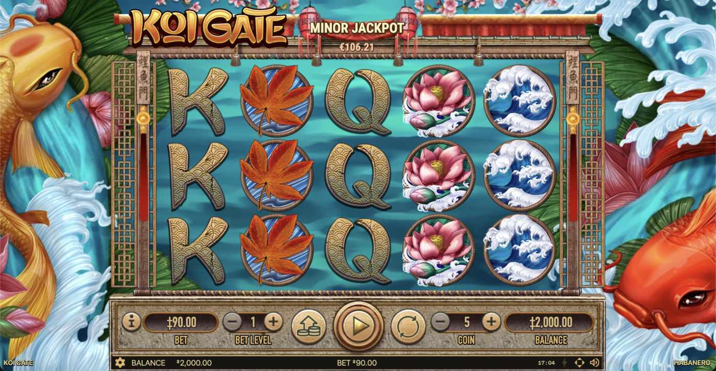 Koi Gate: image of main menu
