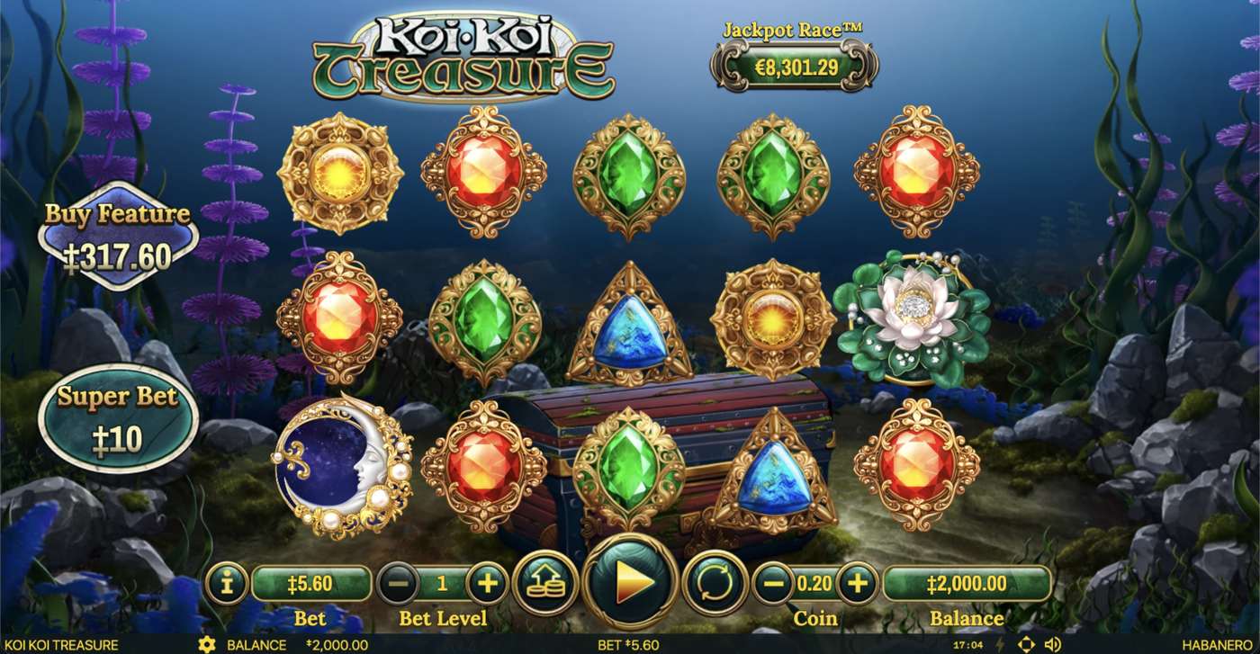 Koi Koi Treasure: image of main menu