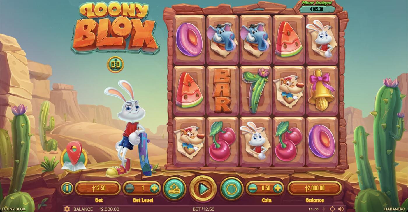 Loony Blox: image of main menu