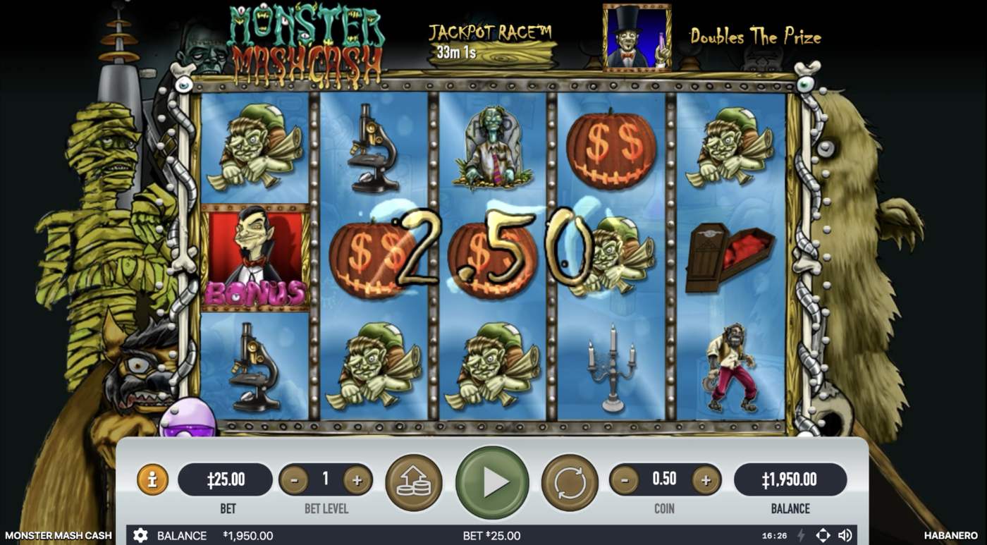 Monster Mash Cash: image of winning