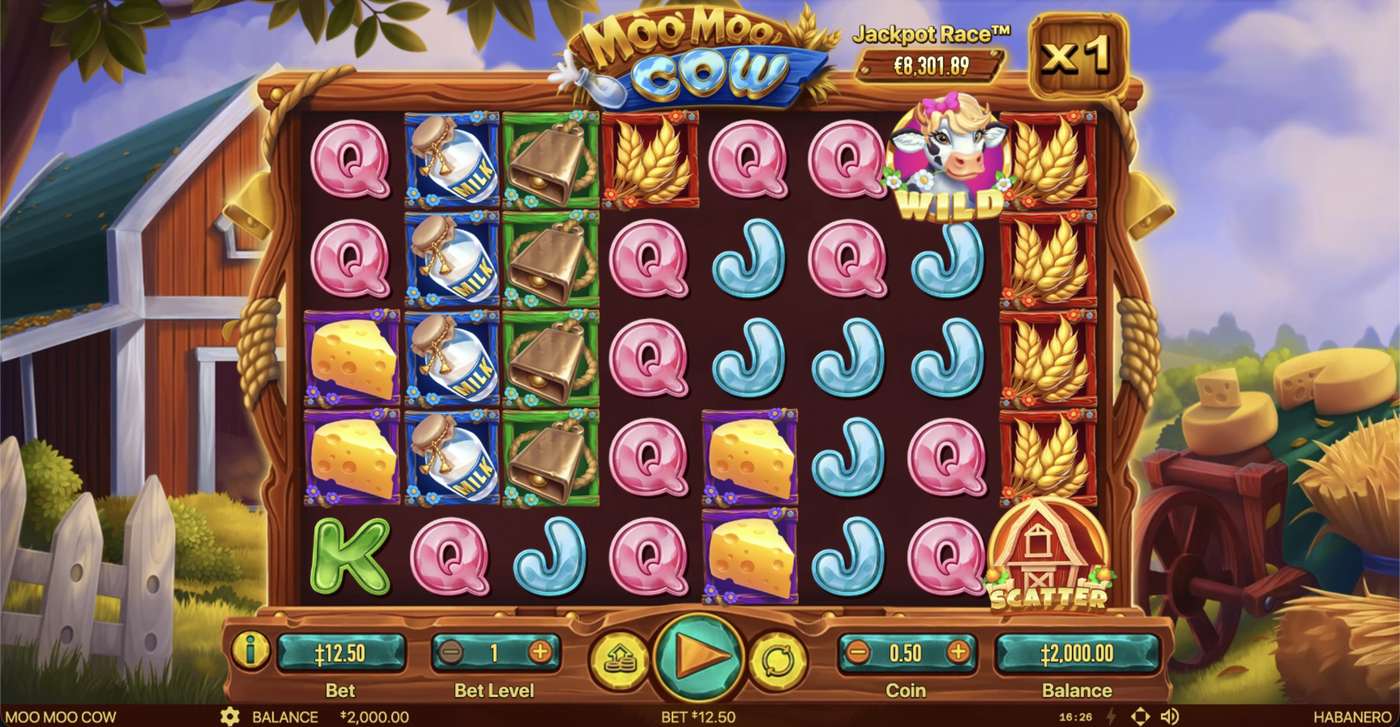 Moo Moo Cow: image of main menu