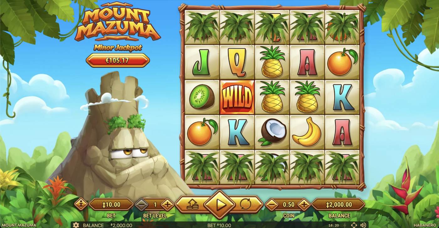 Mount Mazuma: image of main menu