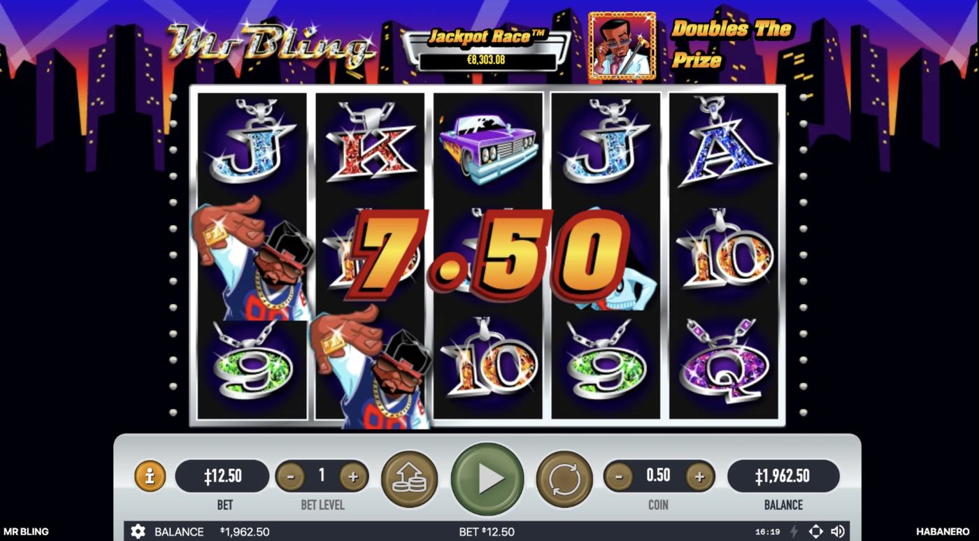 Mr Bling: image of winning