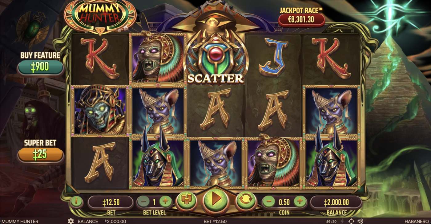 Mummy Hunter: image of main menu