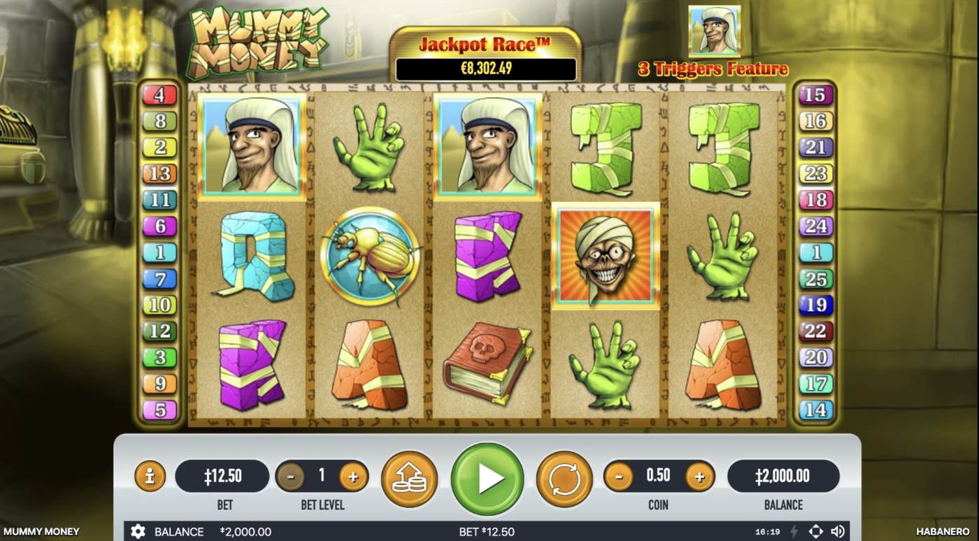 Mummy Money: image of main menu