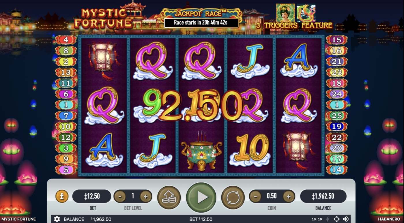 Mystic Fortune: image of winning