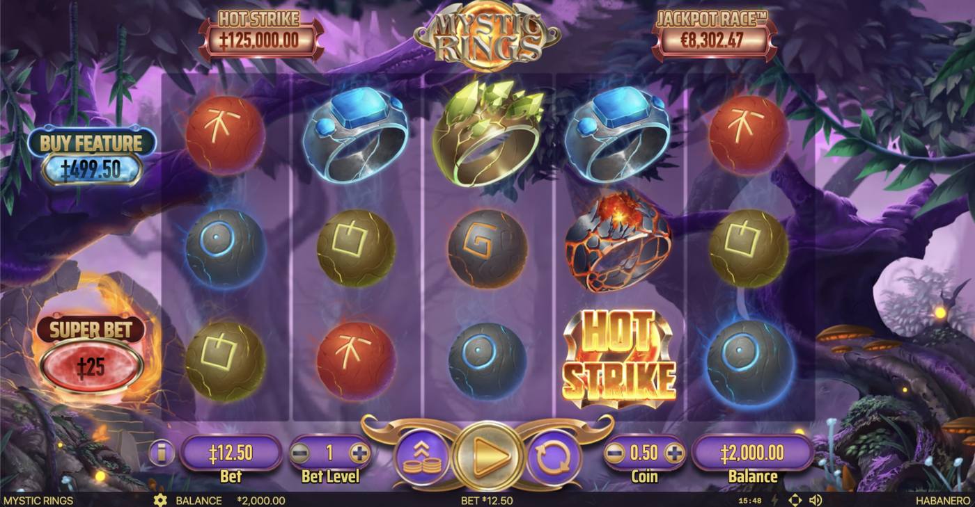 Mystic Rings: image of main menu