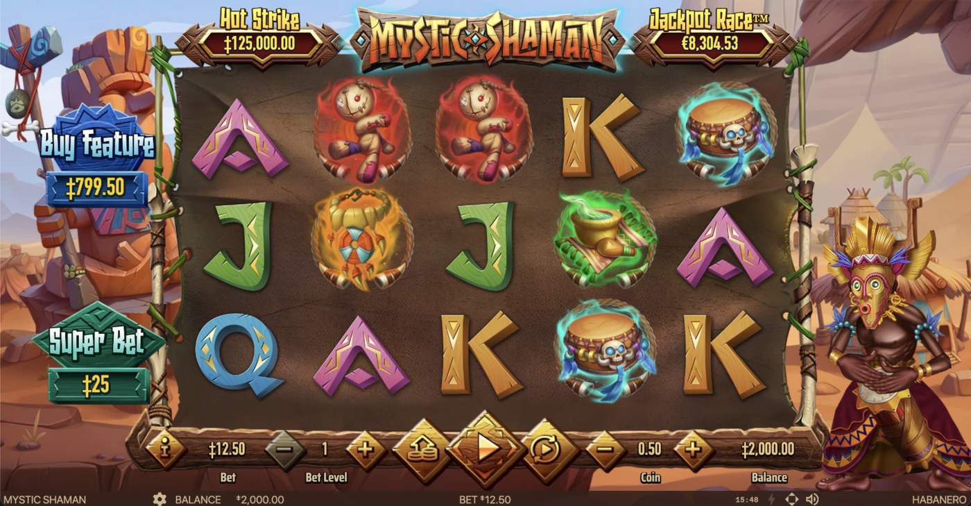 Mystic Shaman: image of main menu