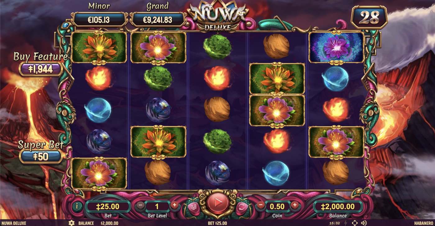 Nuwa Deluxe: image of main menu