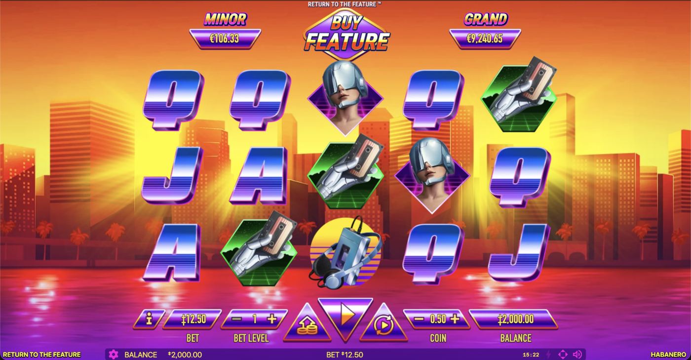 Return To The Feature: image of main menu